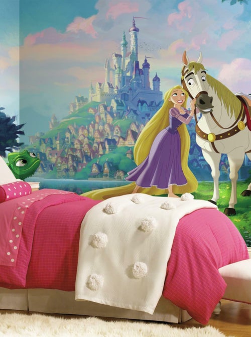 Papier peint panoramique encollé Raiponce - 320 cm x 182,88 cm - Kiabi