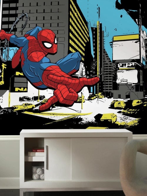 Papier peint Panoramique encollé Spiderman Classic 320X184 CM - Kiabi