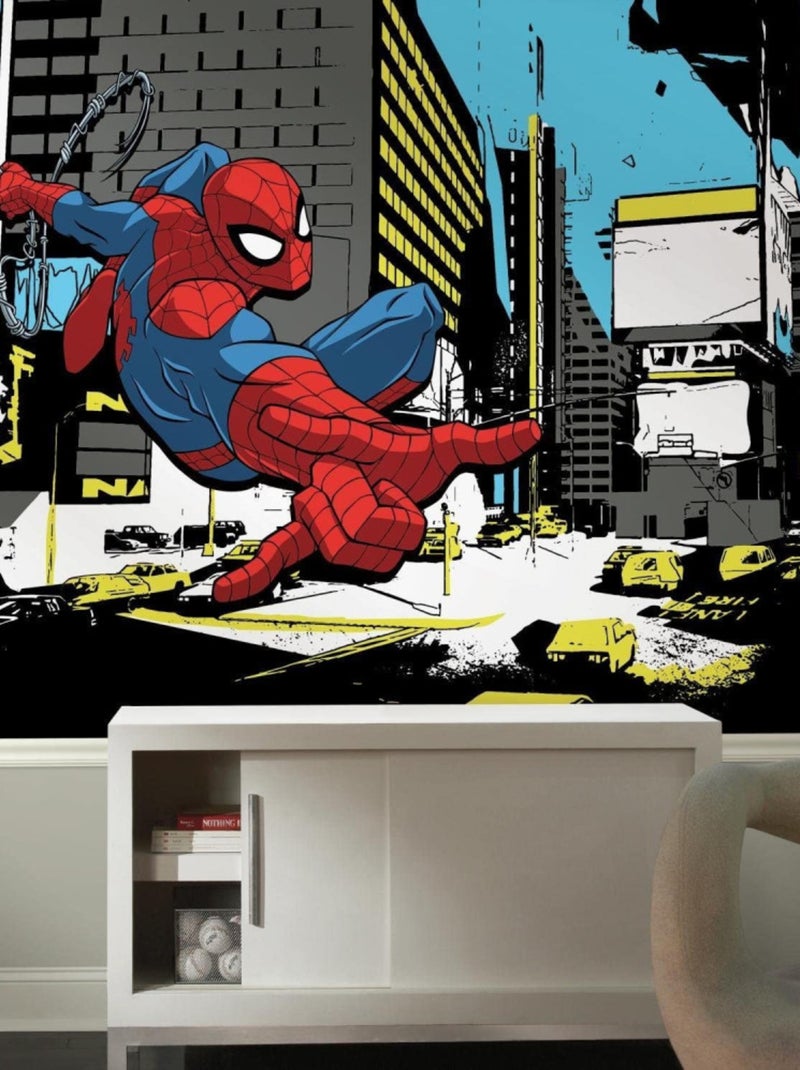Papier peint Panoramique encollé Spiderman Classic 320X184 CM Noir Noir - Kiabi