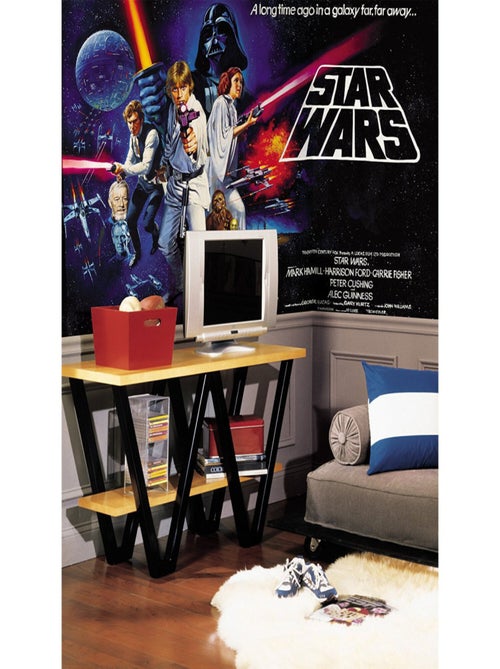 Papier peint Panoramique Encollé Star Wars Classic 320X182 CM - Kiabi