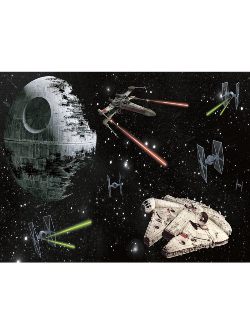 Papier peint Panoramique encollé Vaisseaux Star Wars 320X182 CM Noir Noir - Kiabi