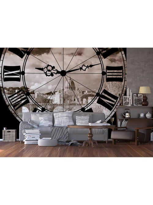 Papier peint panoramique L’Horloge – 360 x 254 cm - Kiabi