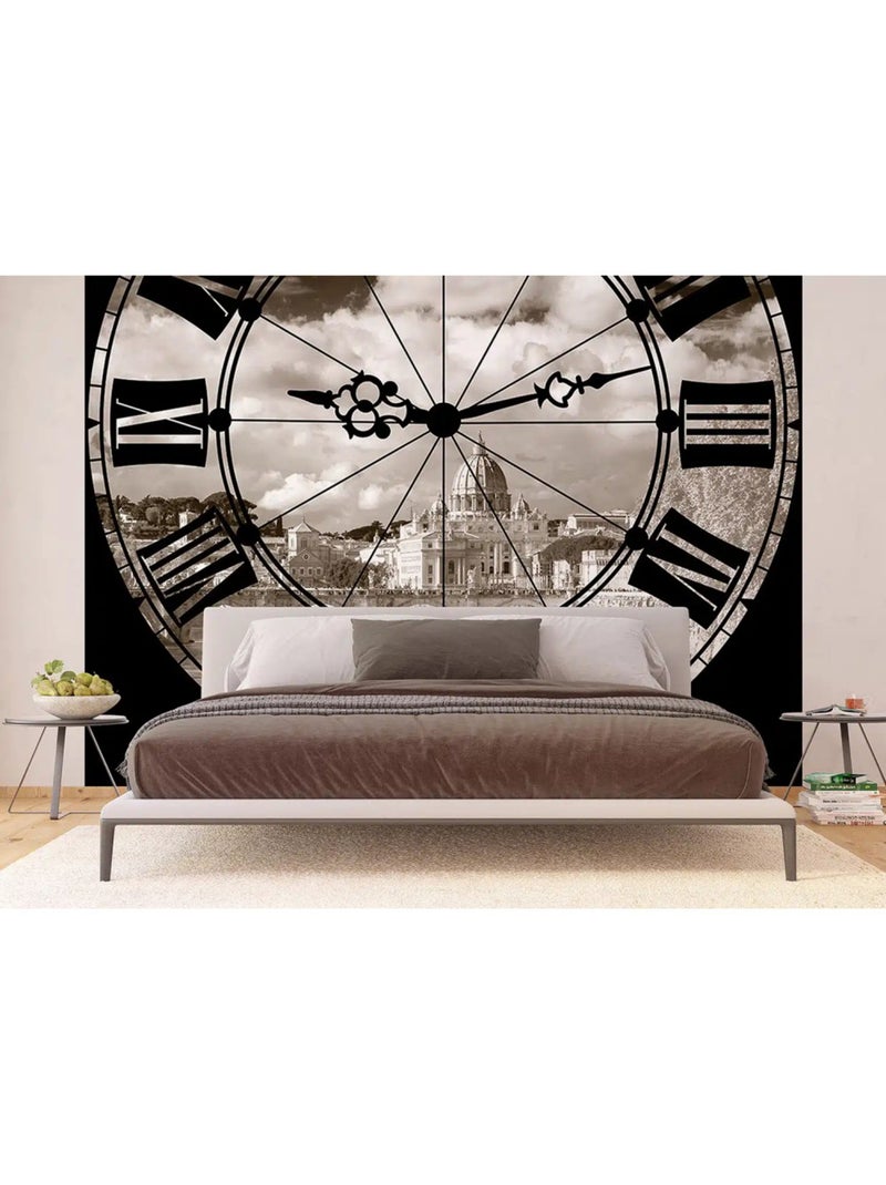 Papier peint panoramique L’Horloge – 360 x 254 cm Multicolore - Kiabi