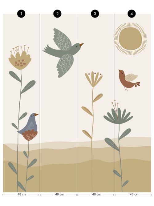 Papier peint panoramique Lili-Rose - Kiabi