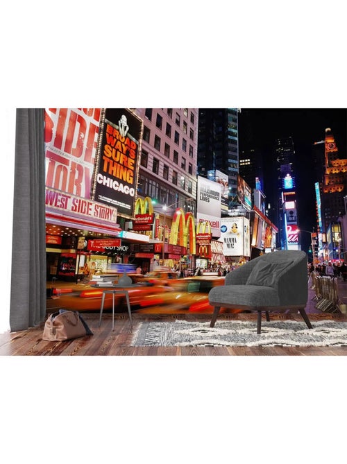 Papier peint panoramique New York Times Square 360 x 254 cm - Kiabi