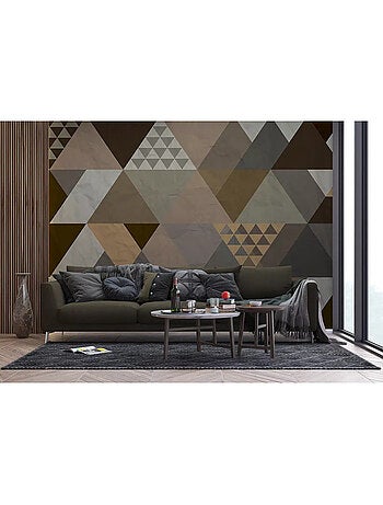 Papier peint panoramique Palmier noir et blanc 360 x 254 cm