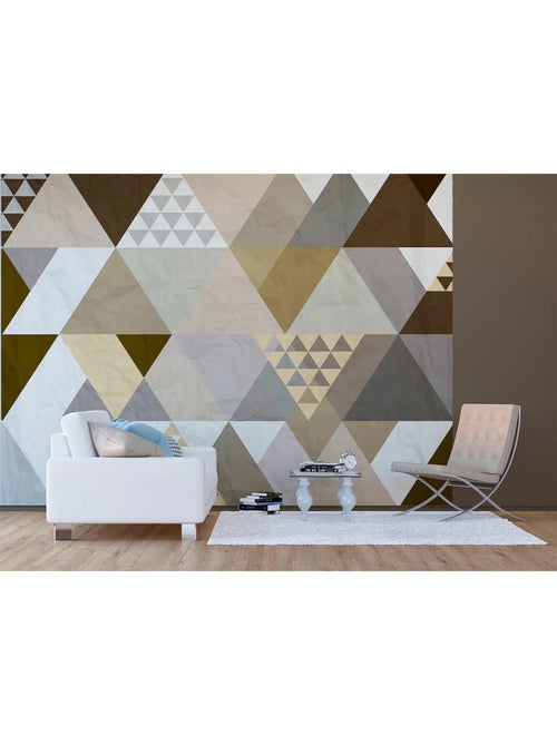 Papier peint panoramique Palmier noir et blanc 360 x 254 cm - Kiabi