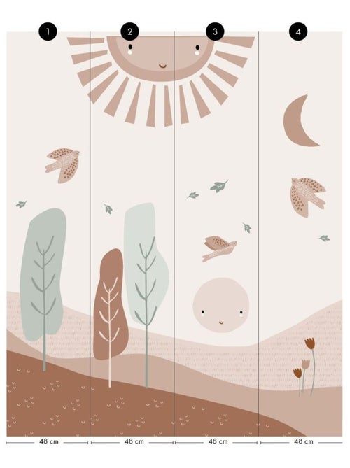 Papier peint panoramique Paloma - Kiabi