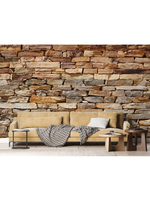 Papier peint panoramique parement mural 360 x 254 cm - Kiabi