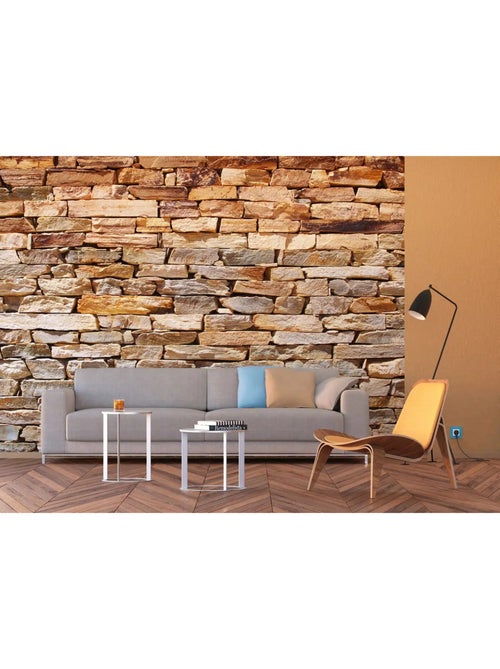 Papier peint panoramique parement mural 360 x 254 cm - Kiabi