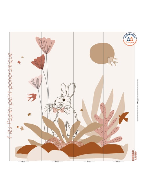 Papier peint panoramique  Red Poppies - Kiabi