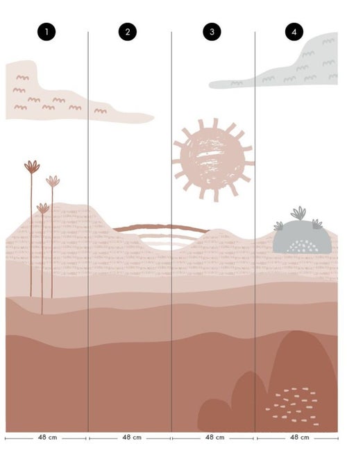 Papier peint panoramique Sofia - Kiabi