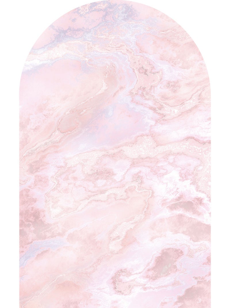 Papier peint panoramique sur intissée autoadhésive  - mármol rosa - taille: 127 x 200 cm Multicolore - Kiabi