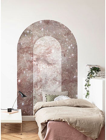 Papier peint panoramique sur intissée autoadhésive - mauve diamond - taille: 127 x 200 cm