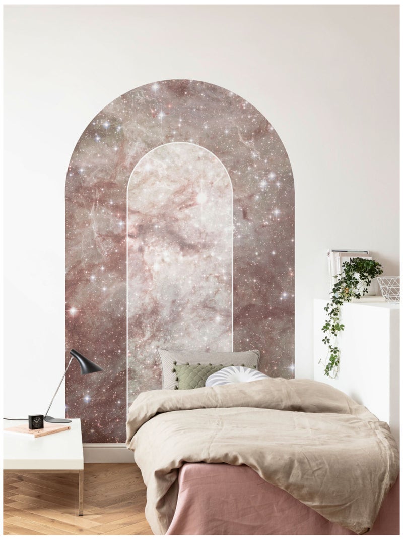 Papier peint panoramique sur intissée autoadhésive  - mauve diamond - taille: 127 x 200 cm Multicolore - Kiabi
