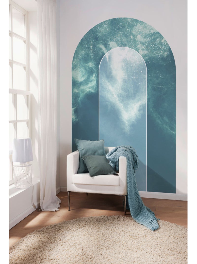 Papier peint panoramique sur intissée autoadhésive  - tide - taille: 127 x 200 cm Multicolore - Kiabi