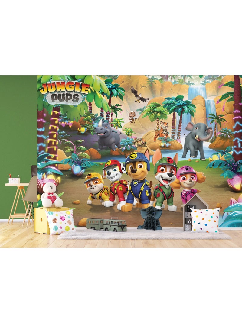 Papier peint Pat'Patrouille Jungle Pups - 375 x 270cm Multicolore - Kiabi