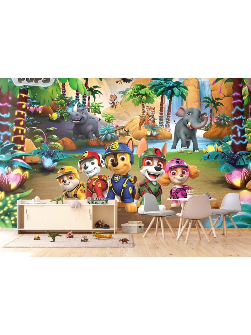 Papier peint Pat'Patrouille Jungle Pups - 375 x 270cm Multicolore - Kiabi