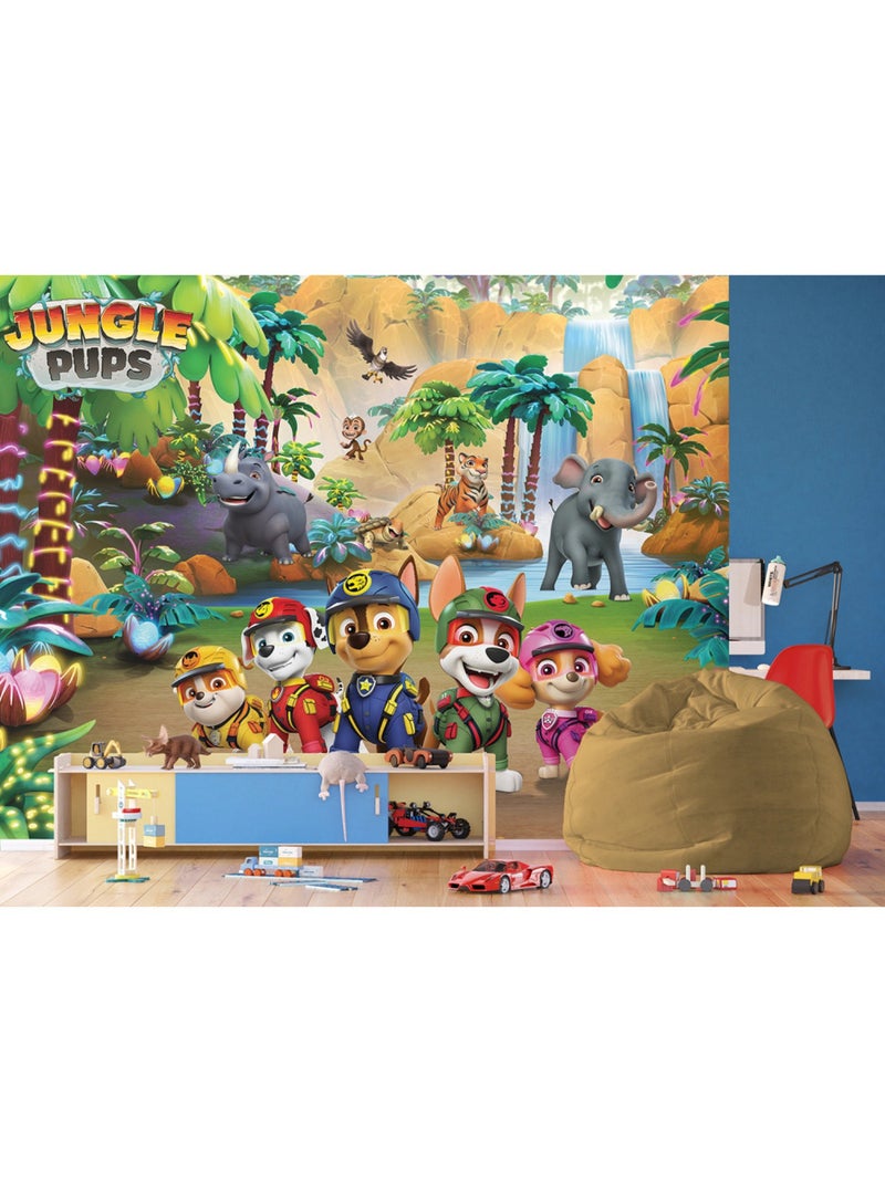 Papier peint Pat'Patrouille Jungle Pups - 375 x 270cm Multicolore - Kiabi