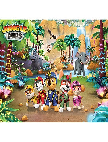 Papier peint Pat'Patrouille Jungle Pups - 4 Personnages - 252 x 182 cm