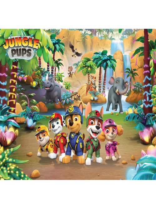 Papier peint Pat'Patrouille Jungle Pups - 4 Personnages -  252 x 182 cm - Kiabi