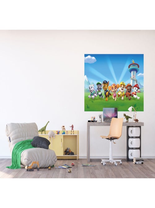 Papier peint Pat'Patrouille modèle En avant - 252 cm x 182 cm - Kiabi