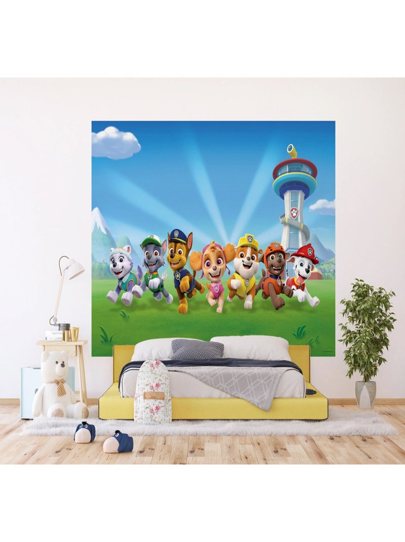 Papier peint Pat'Patrouille modèle En avant - 252 cm x 182 cm Multicolore - Kiabi