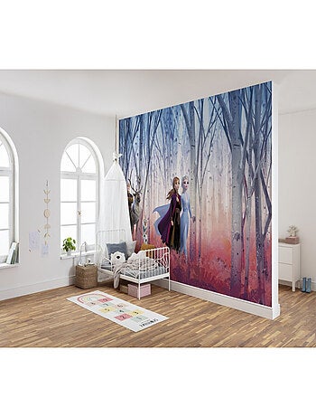 Papier Peint Photo La Reine des Neiges 2 Anna Elsa et leurs amis dans la forêt Disney 368cm x 254cm