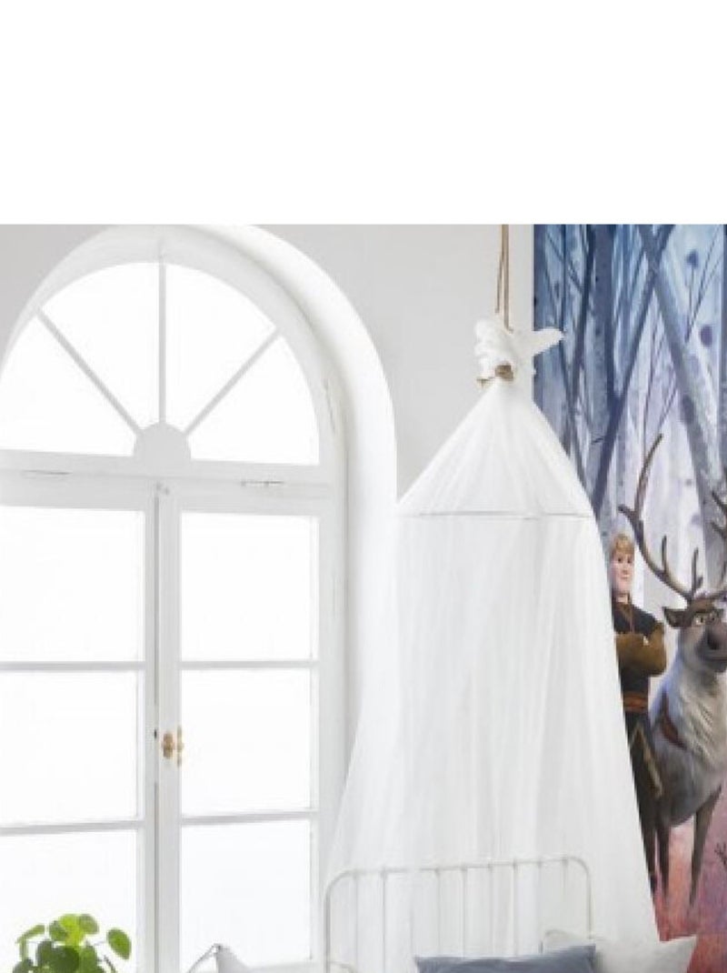 Papier Peint Photo La Reine des Neiges 2 Anna Elsa et leurs amis dans la forêt Disney 368cm x 254cm Multicolore - Kiabi