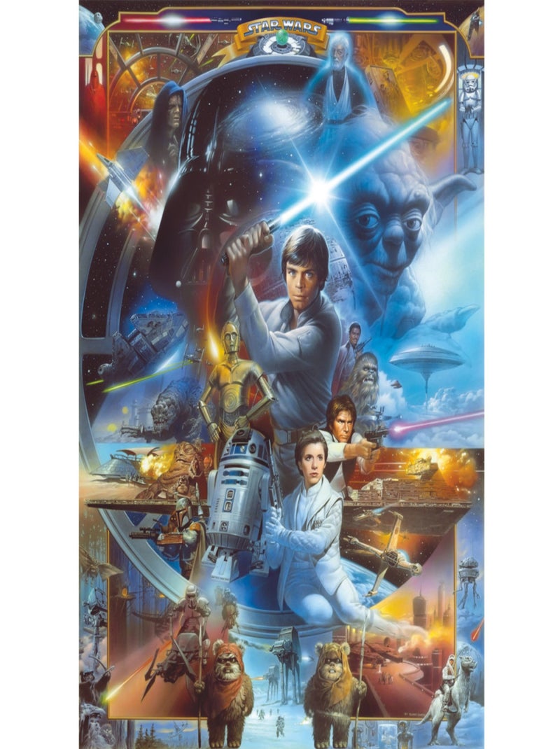 Papier Peint Prélogie Star Wars 184 x 254 cm Vert - Kiabi