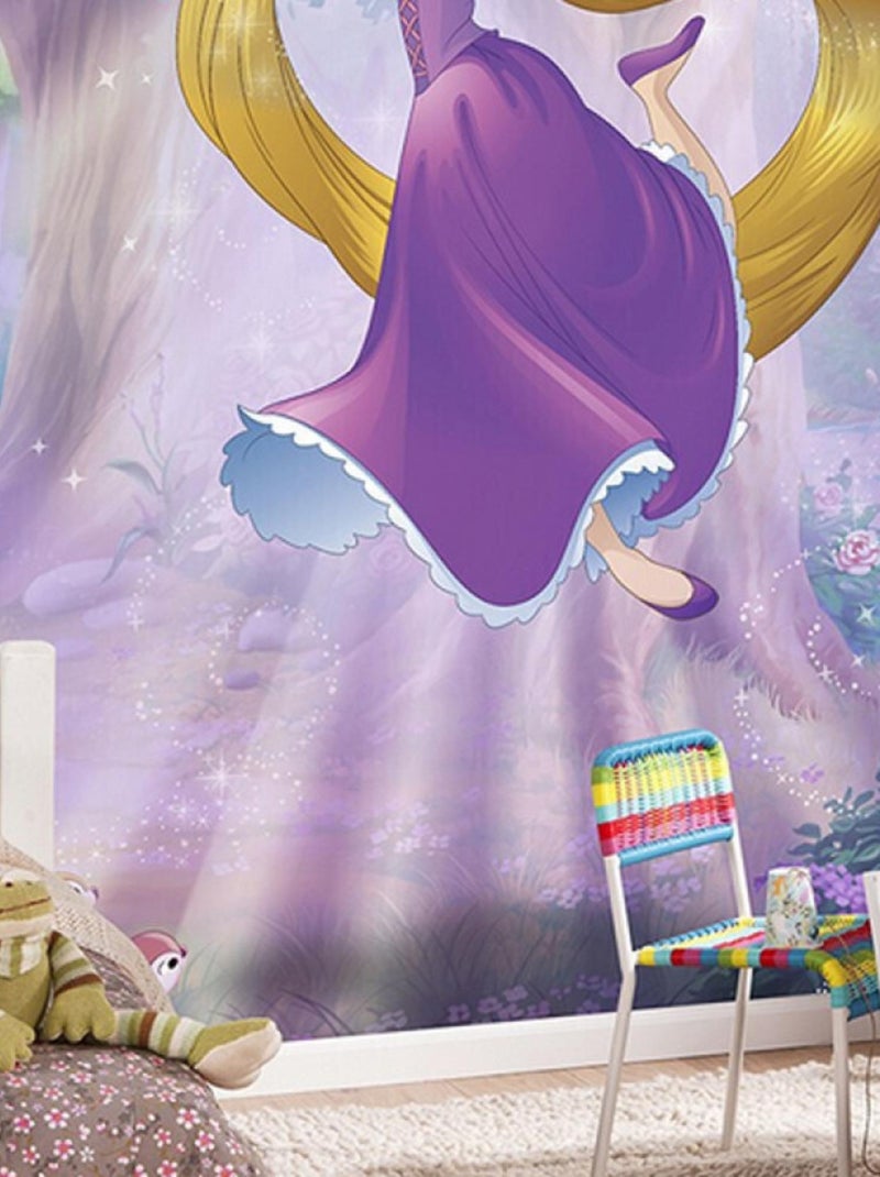 Papier peint Princesse Raiponce Disney 368X254 CM Multicolore - Kiabi