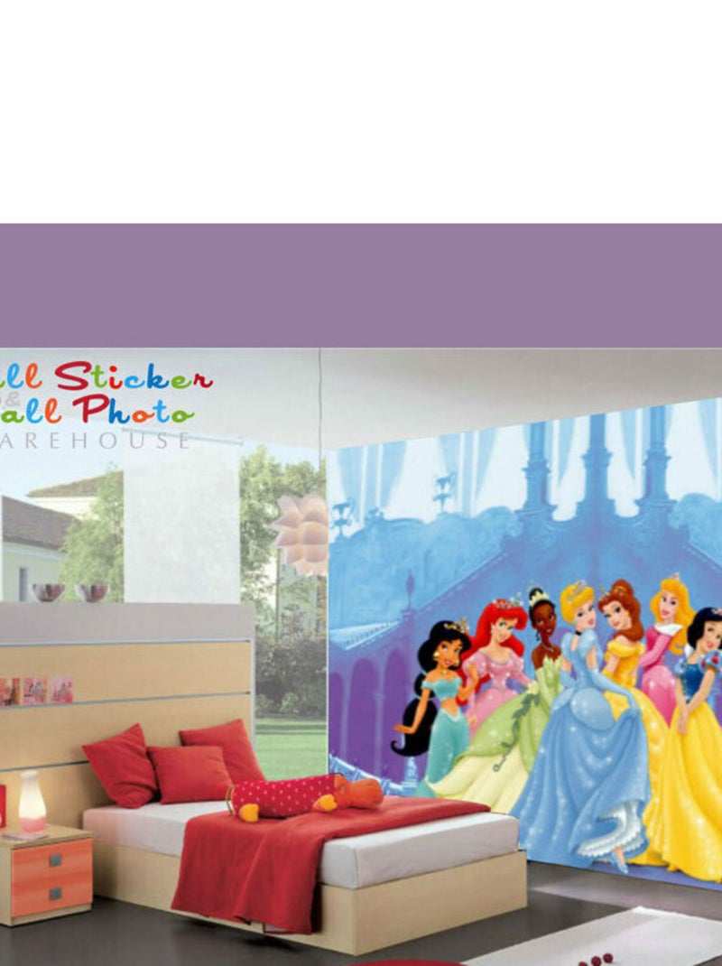 Papier peint Princesses Disney 360X254 CM Multicolore - Kiabi