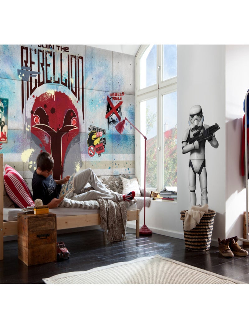 Papier Peint Rebellion Star Wars Rebels 254X368 CM Jaune - Kiabi
