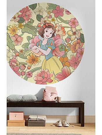 Papier peint rond auto-adhésif - blanche neige endless summer - diamètre 125 cm
