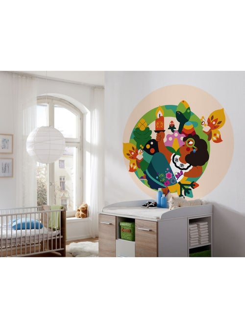 Papier peint rond auto-adhésif - encanto miracle candle - diamètre 125 cm - Kiabi