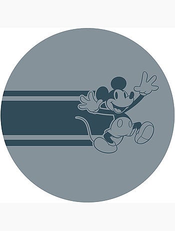 Papier peint rond auto-adhésif - mickey bonjour - diamètre 125 cm