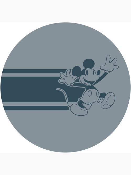 Papier peint rond auto-adhésif - mickey bonjour - diamètre 125 cm - Kiabi