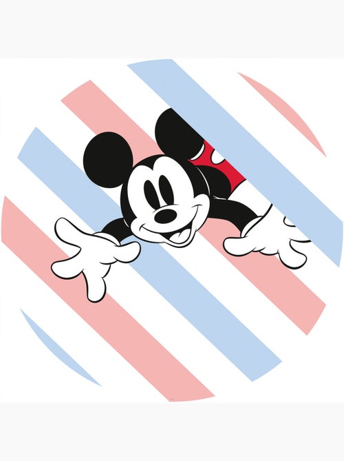 Papier peint rond auto-adhésif - mickey hang in there - diamètre 125 cm - Kiabi