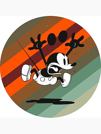Papier peint rond auto-adhésif - mickey mouse up and away - diamètre 125 cm