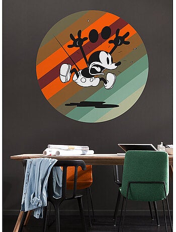 Papier peint rond auto-adhésif - mickey mouse up and away - diamètre 125 cm