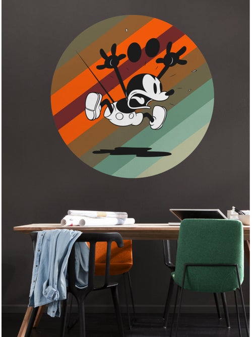 Papier peint rond auto-adhésif - mickey mouse up and away - diamètre 125 cm - Kiabi