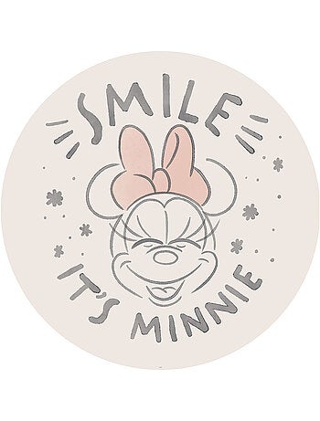 Papier peint rond auto-adhésif - minnie chubby cheeks - diamètre 125 cm
