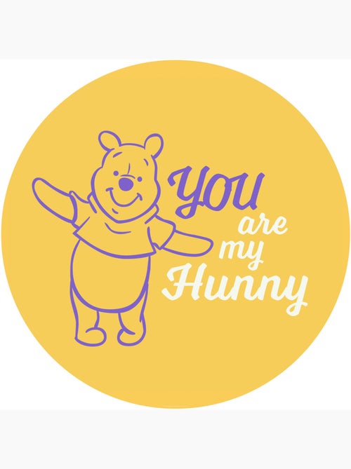 Papier peint rond auto-adhésif - winnie l'ourson my hunny - diamètre 125 cm - Kiabi Papier peint rond auto-adhésif - winnie l'ourson my hunny - diamètre 125 cm - Kiabi