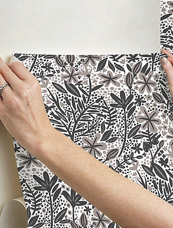 Papier peint rouleau auto-adhésif - Motifs floraux - Multicolors