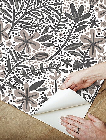 Papier peint rouleau auto-adhésif - Motifs floraux - Multicolors