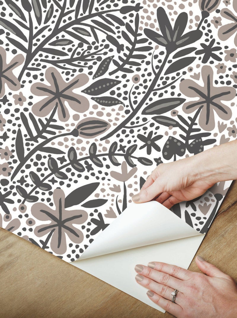 Papier peint rouleau auto-adhésif - Motifs floraux - Multicolors Multicolore - Kiabi