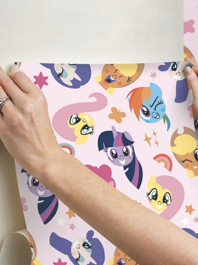 Papier Peint rouleau auto-adhésif - My Little Pony un rouleau Multicolore - Kiabi