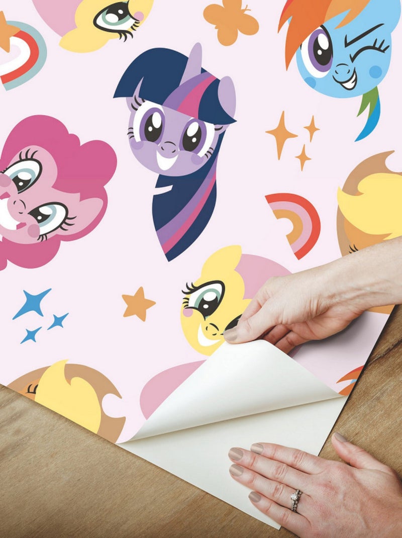 Papier Peint rouleau auto-adhésif - My Little Pony un rouleau Multicolore - Kiabi