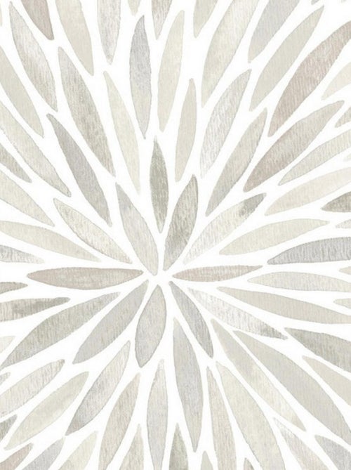 Papier peint rouleau auto-adhésif - Pétales Beiges - Kiabi