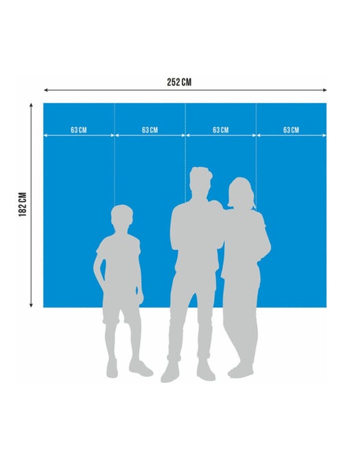 Papier peint Sonic Prime 4 Personnages -  252 x 182 cm - Kiabi